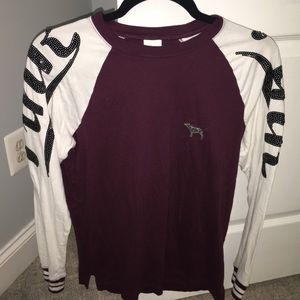 PINK Victoria’s Secret long sleeve baseball tee